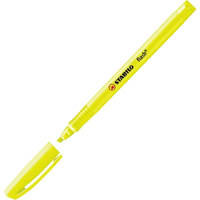 stabilo flash highlighter chisel yellow pack 10