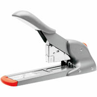 rapid hd110 heavy duty stapler silver/orange