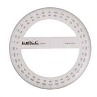 celco protractor 360 degrees 150mm clear