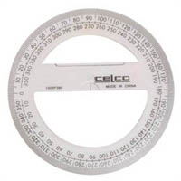 celco protractor 360 degrees 100mm hangsell