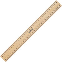 celco ruler polished wood drilled metal edge 300mm