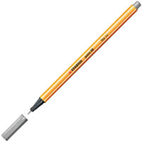 stabilo 88 point fineliner pen 0.4mm light grey