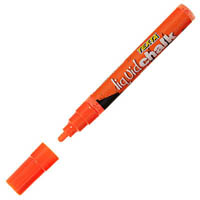 texta liquid chalk marker wet wipe bullet 4.5mm orange