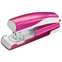 leitz nexxt wow half strip stapler 30 sheet pink