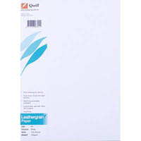 quill leathergrain paper 100gsm a4 white pack 100