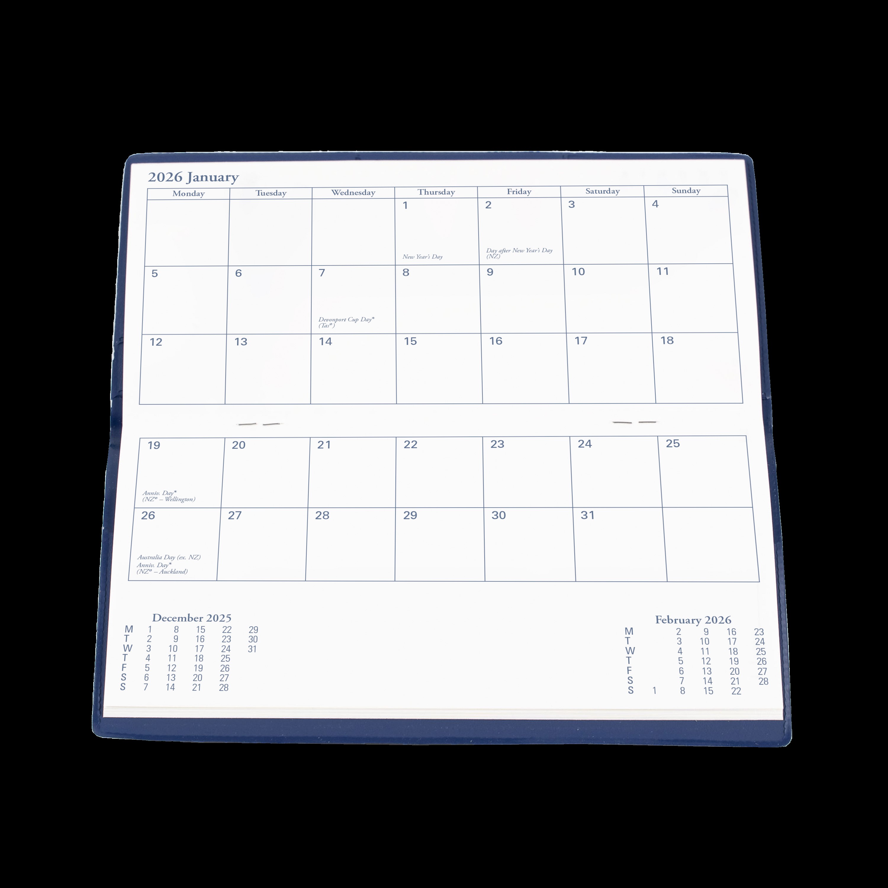 COLLINS COLPLAN PLANNER 11W.V59 DIARY 2 YEAR MONTH TO VIEW B6/7 NAVY |  | 7025339
