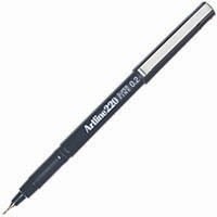 artline 220 fineliner pen 0.2mm black hangsell