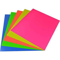 rainbow fluoro board 510 x 640mm assorted pack 25