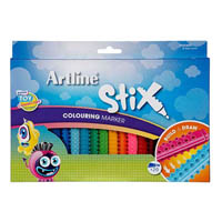 artline stix colouring marker assorted pack 20