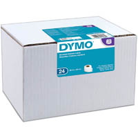dymo 0722360 lw address labels 28 x 89mm white roll 130 box 24