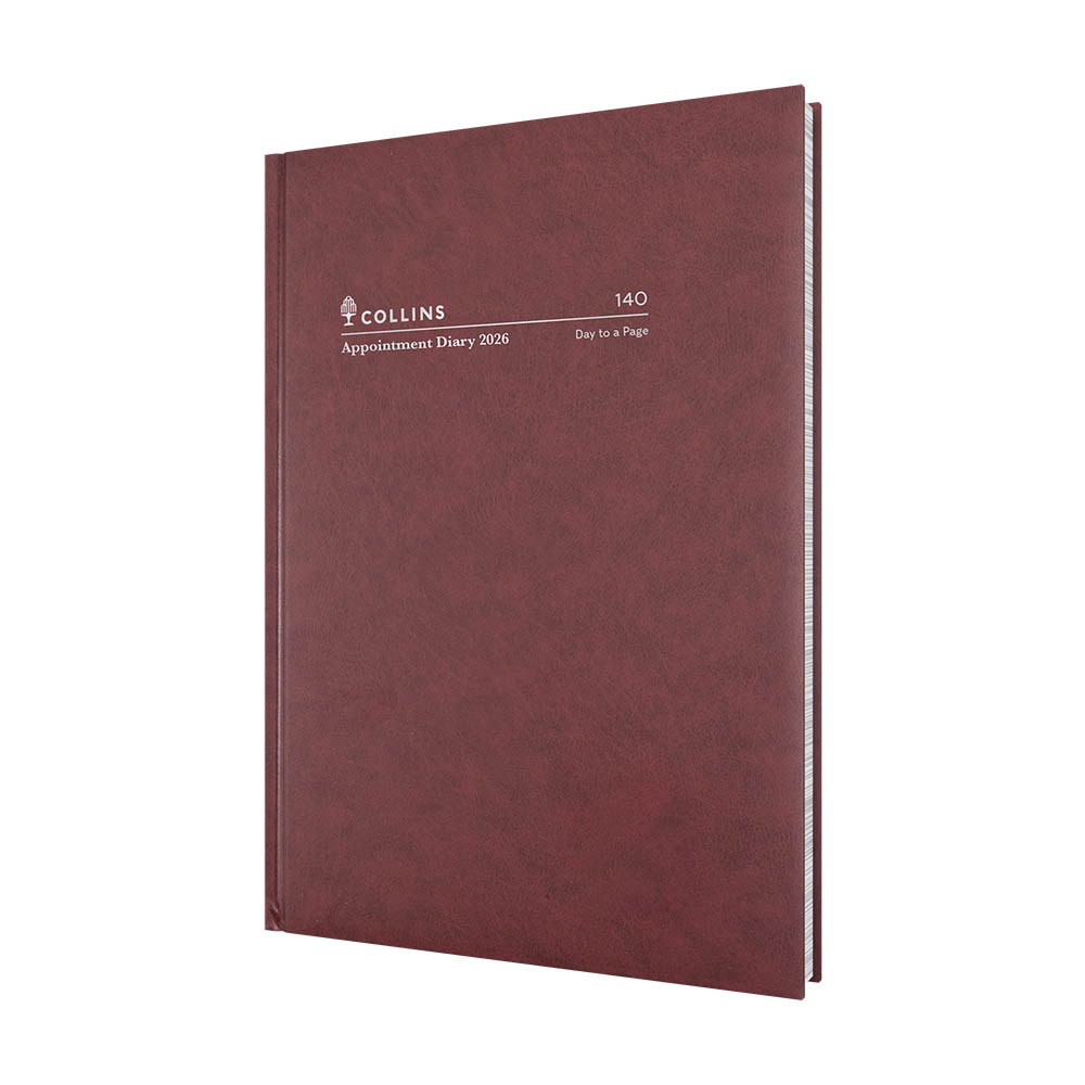 COLLINS APPOINTMENT 140.P78 EARLY EDITION DIARY DAY TO PAGE A4 BURGUNDY |  | 7004662