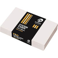 olympic plain system cards 100 x 150mm white pack 100