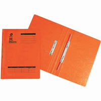 olympic spiral spring transfer file foolscap tangerine pack 10