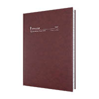 collins appointment 144f.p78 early edition diary 2 page to day a4 burgundy