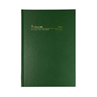 collins 14m4.p40 financial year diary day to page a4 green