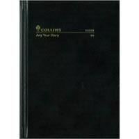 collins any year 15049 diary day to page a5 black