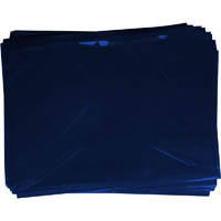 rainbow cellophane 750mm x 1m dark blue pack 25