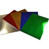 rainbow foil board a4 assorted pack 20
