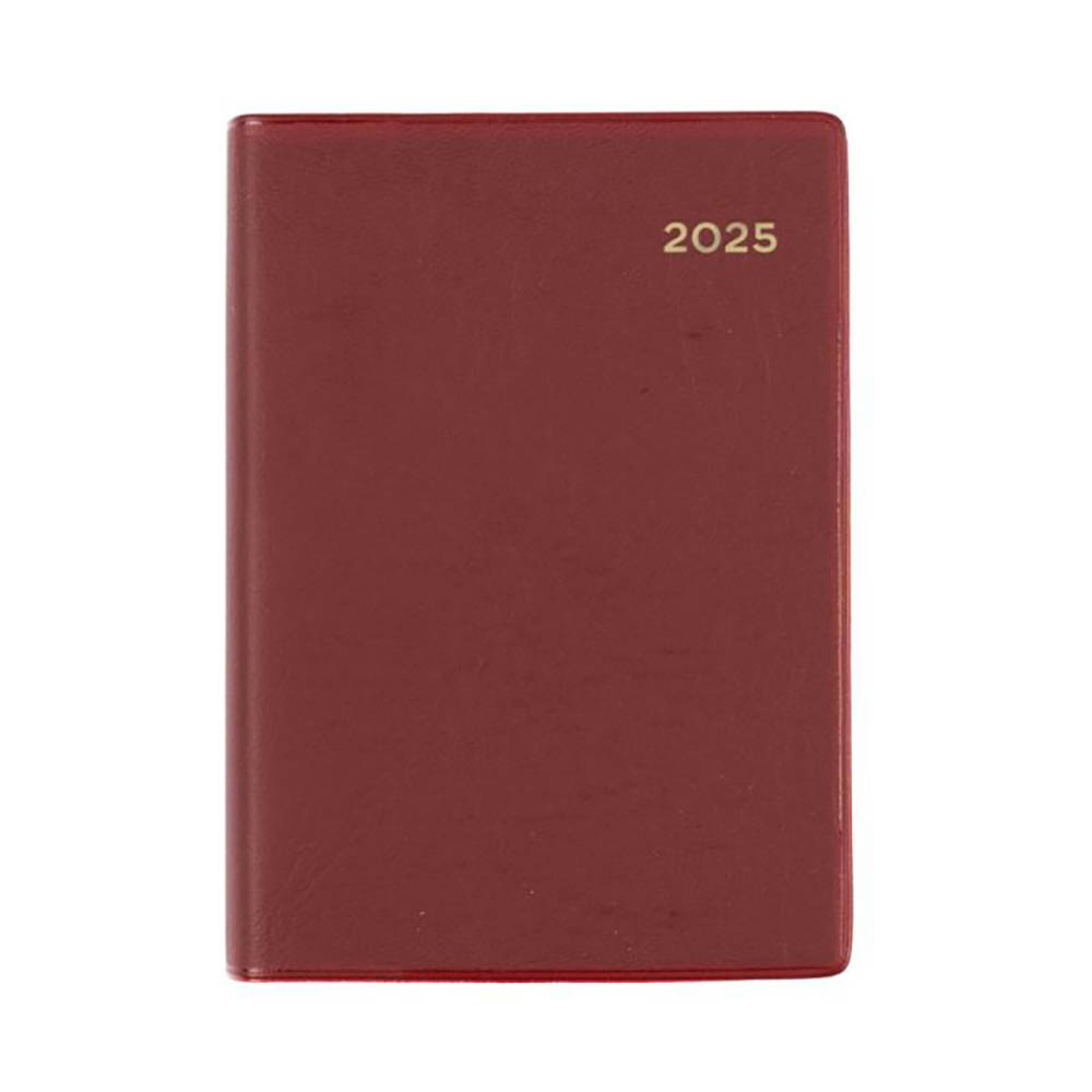 COLLINS BELMONT POCKET 337P.V78 DIARY WEEK TO VIEW WITH PENCIL A7 BURGUNDY |  | 7021061i