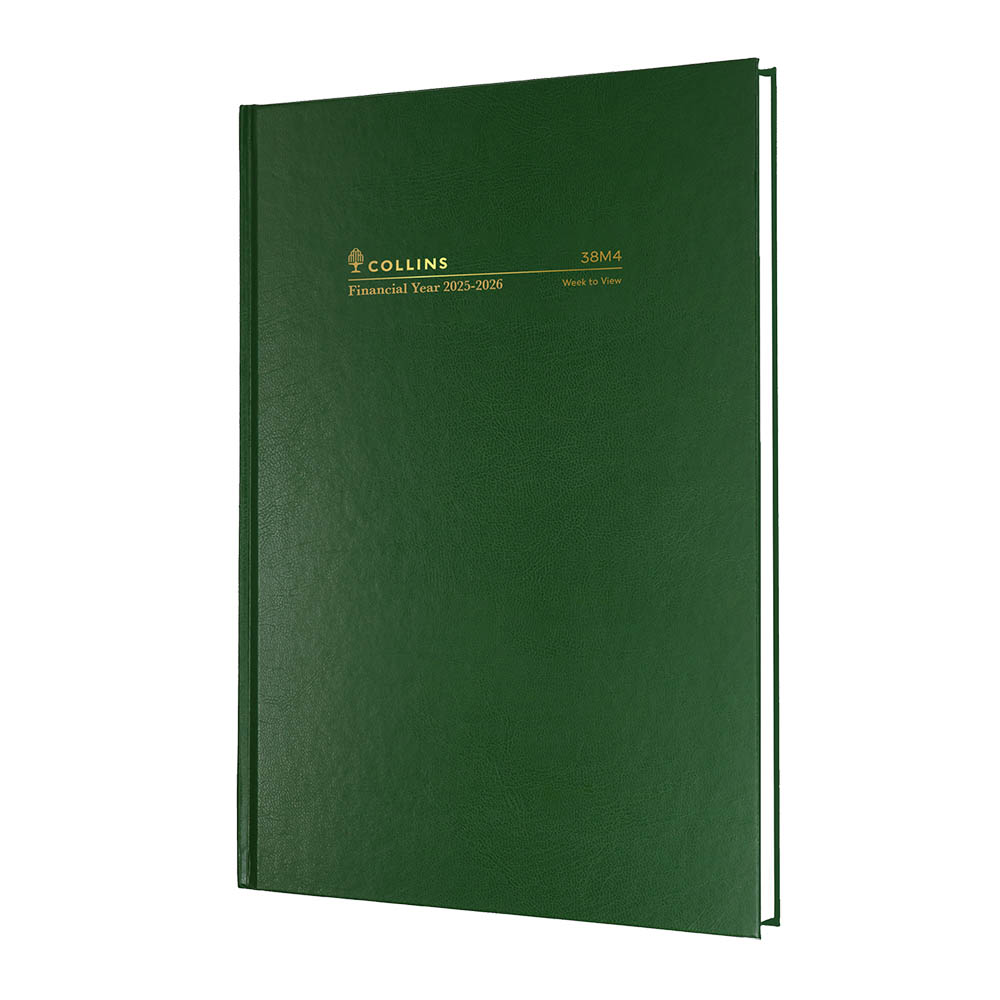 COLLINS 38M4.P40 FINANCIAL YEAR DIARY WEEK TO VIEW A5 GREEN |  | 7012232