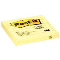 post-it 630ss lined notes 76 x 76mm yellow