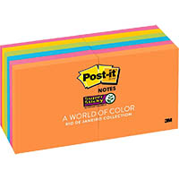 post-it 654-12ssau super sticky notes 76 x 76mm energy boost pack 12