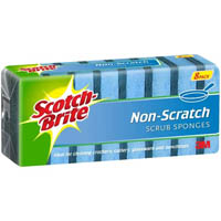 scotch-brite non-scratch scrub scourer sponge pack 8