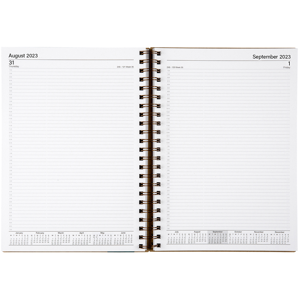 ECOWISE 41SECB DIARY DAY TO PAGE WIRE BOUND A4 |  | 7046340i