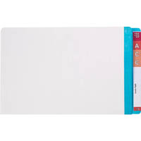 avery 42536 lateral file white with mylar tab light blue box 100