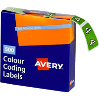 avery 43244 lateral file label side tab year code 4 25 x 38mm light green pack 500