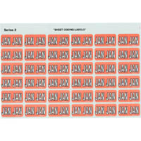 avery 43401 lateral file label side tab colour code jan 23 x 38mm pink pack 180