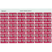avery 43402 lateral file label side tab colour code feb 23 x 38mm red pack 180