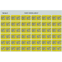 avery 43405 lateral file label side tab colour code may 23 x 38mm yellow pack 180
