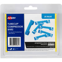 avery 44008b tubeclip compressor bar blue pack 25