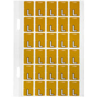 avery 44412 lateral file label top tab colour code l 20 x 30mm mustard pack 150