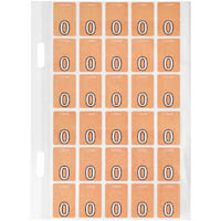 avery 44415 lateral file label top tab colour code o 20 x 30mm orange with stripe pack 150