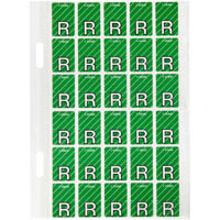 avery 44418 lateral file label top tab colour code r 20 x 30mm light green with stripe pack 150