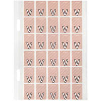 avery 44422 lateral file label top tab colour code v 20 x 30mm mauve with stripe pack 150