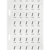 avery 44428 lateral file label top tab colour code / 20 x 30mm white with black pack 150