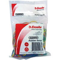 esselte superior rubber bands size 14 assorted 100g bag