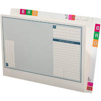 avery 46714 lateral notes file twin tab 355 x 235mm white box 100