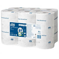 tork 472193 t9 smartone mini toilet roll 2-ply 111.6m white carton 12