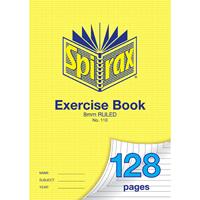spirax 110 exercise book 8mm ruled 70gsm a4 128 page