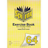 spirax 115 exercise book dotted thirds 9mm 70gsm a4 64 page