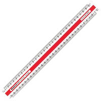 staedtler 561 70-3 mars oval scale rules 300mm white