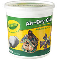 crayola air dry clay 2.26kg white