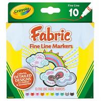 crayola fine line fabric markers pack 10