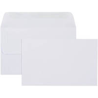 cumberland envelopes 12-3/4 wallet plainface self seal 80gsm 90 x 165mm white box 500