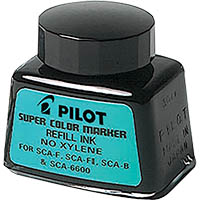 pilot sca-rf super colour permanent marker refill ink 30ml black