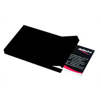 deflecto business card box 63 x 97 x 10mm black